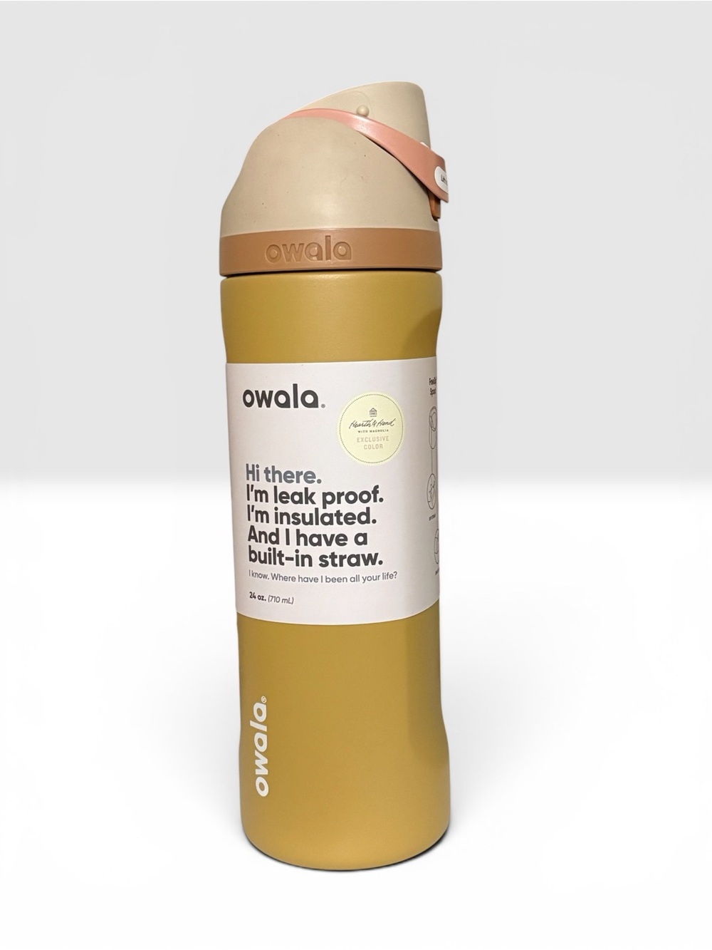 Owala FreeSip 24 oz Water Bottle Sunflower Bouquet Hearth & Hand Magnolia LE NWT